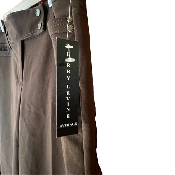 NWT Women’s Larry Levine Brown Stretch Career Dress Pants, Sz 10 - Picture 7 of 11